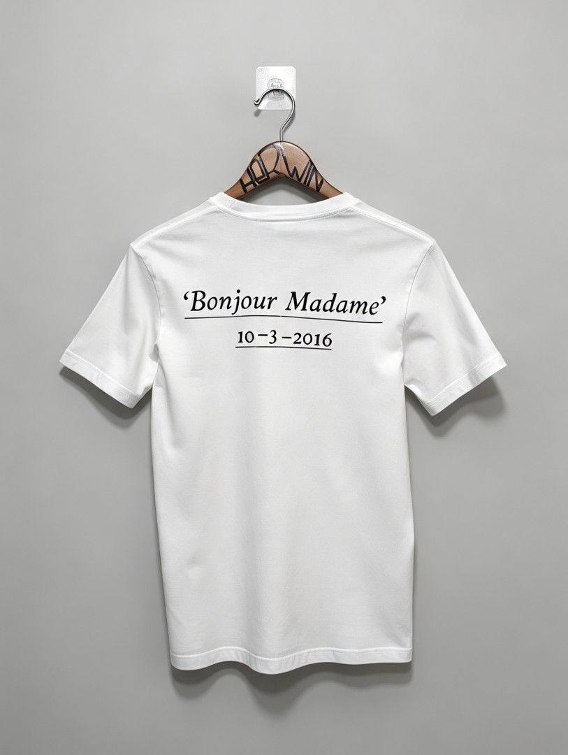 Supreme box logo "Bonjour Madame" (Category: Tshirts & Polo Shirts ) located in Iriga City. Submitted by herwintmartirez (Listing ID 1470758879, Image 2). Description: SIZE: small DIMES: 18x26.5 EXCELLENT.