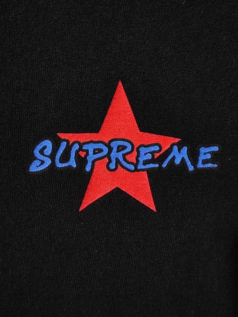 SUPREME MONEY POWER RESPECT TEE FW19 (Category: Tshirts & Polo Shirts ) located in Iloilo. Submitted by gooddimes (Listing ID 1470922424, Image 3). Description: Supreme Moner Power Respect Tee FW19 Authentic Size on tag: Medium Dimes: 21x27L Issue/s: Hairline crack on back print Color rate: 9.5/10 Excellent condition ₱1,299 +sf Reminders: - All items are thrifted, please manage your expectations - Color may vary due to lighting - Please wash befo
