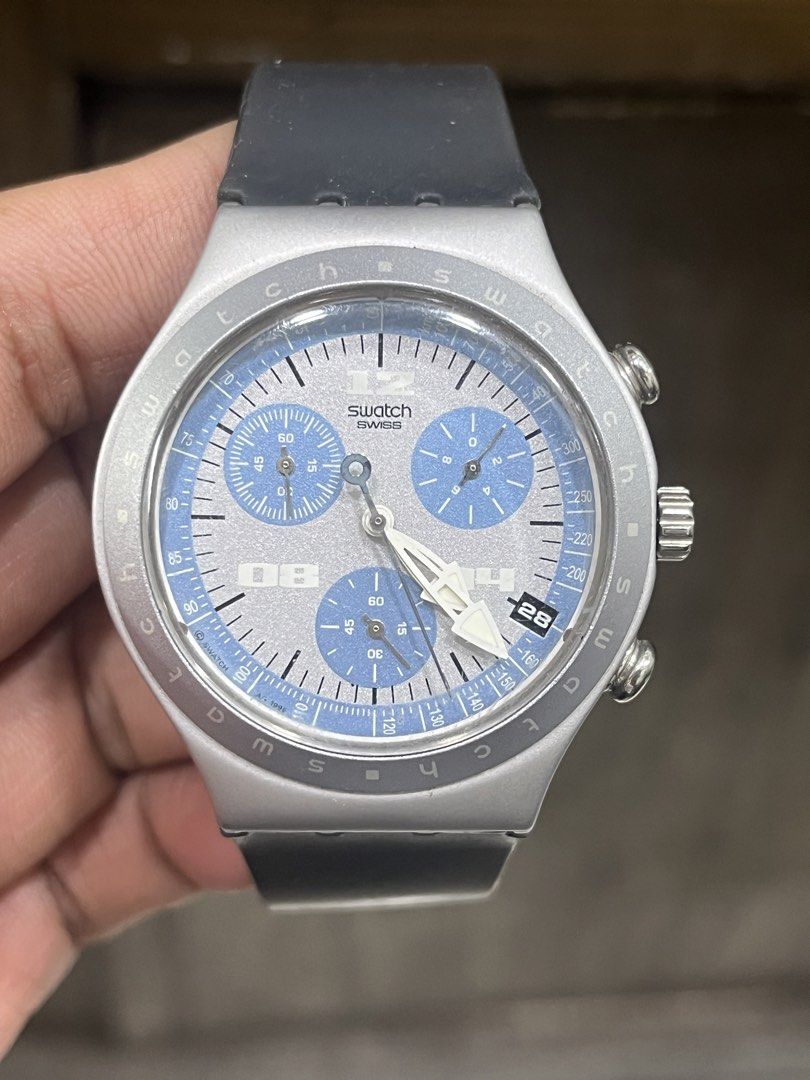 Swatch irony Chronograph Mens Watch (Category: Men's Watches) located in Manila. Submitted by jeferrer (Listing ID 1470818054, Image 1). Description: .