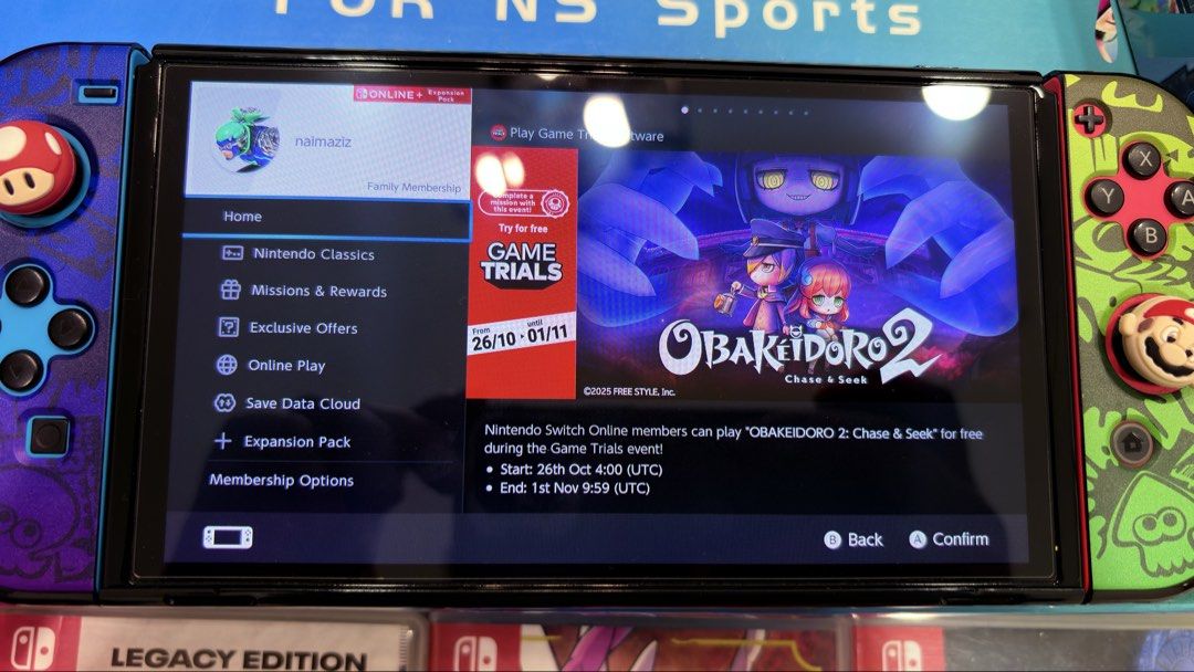 Switch OLED bundle / separate (Category: Nintendo) located in Klang. Submitted by naim.ting88 (Listing ID 1470927969, Image 3). Description: WTS bundle all in or separate BUNDLE ( RM 1500) nego - full set nintendo oled with box - fan for tv dock - memory card 64gb - console bag - 6 digital games 1. Mario kart 8 2. Mario smash bros 3. Luigi mansion 3 4. Little nightmare 3 5. Minecraft 6. Fortnite Physical game (7pcs) 1) switch sport + 10 in 1 acce