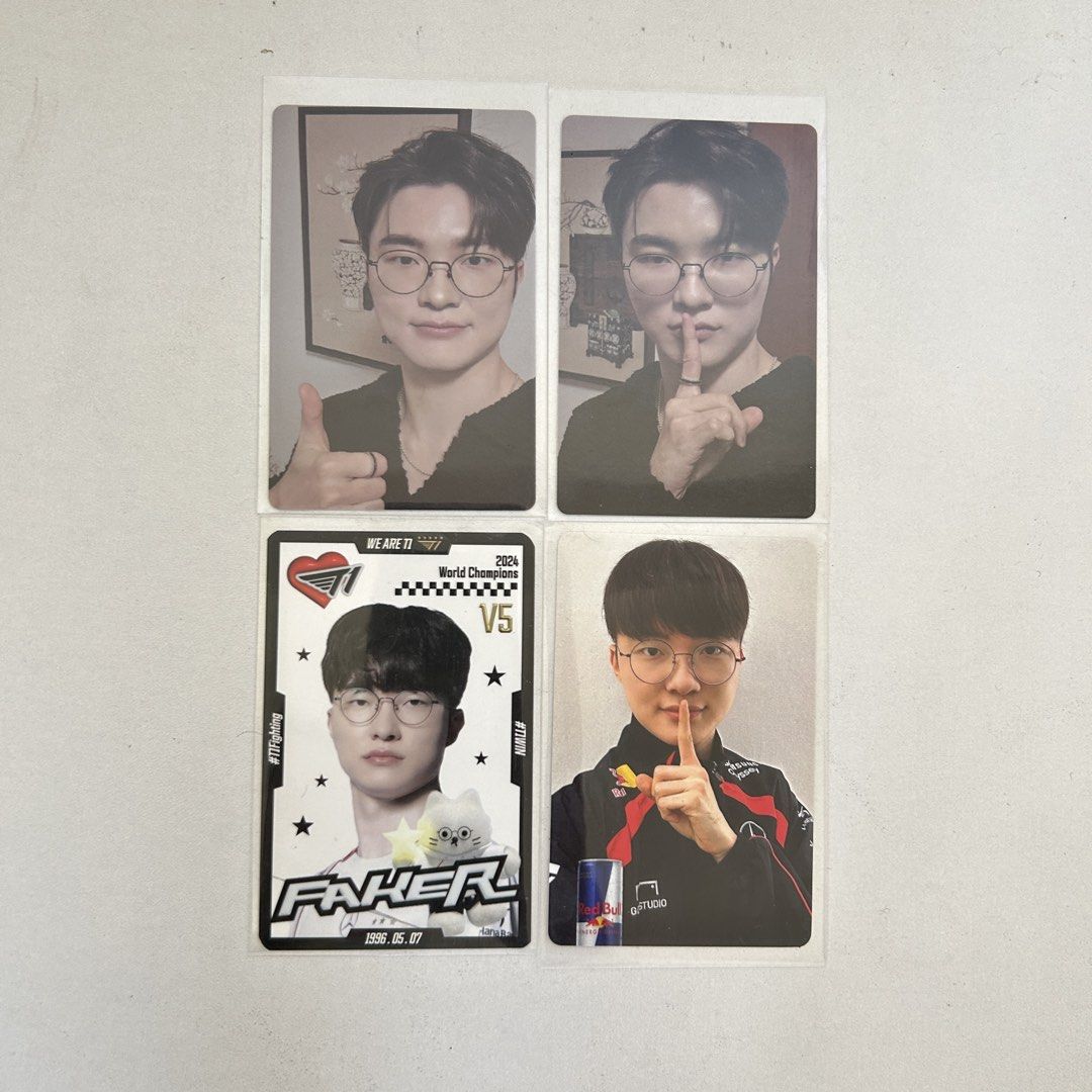 t1 faker random photocards set (Category: K-Wave Merchandise) located in Cavite. Submitted by urijjib (Listing ID 1470752286, Image 1). Description: -in good condition -x sensitive -payo only for proof of transactions, please check #duckythnx on x app! .