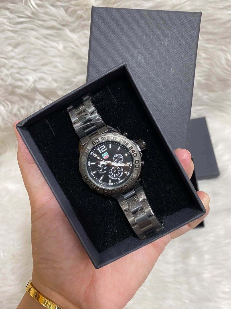 ✨⌚️TAGHEUEŘ MEN WATCHES PRE ORDER⌚️✨ (Category: Luxury Watches) located in Batangas. Submitted by shairapretty (Listing ID 1470884238, Image 3). Description: PRE-ORDER TAGHEUEŘ NEW DESIGNS •₱700(Tagheuer Hard box w ppbag) •Non-tarnish •Good for acidic.