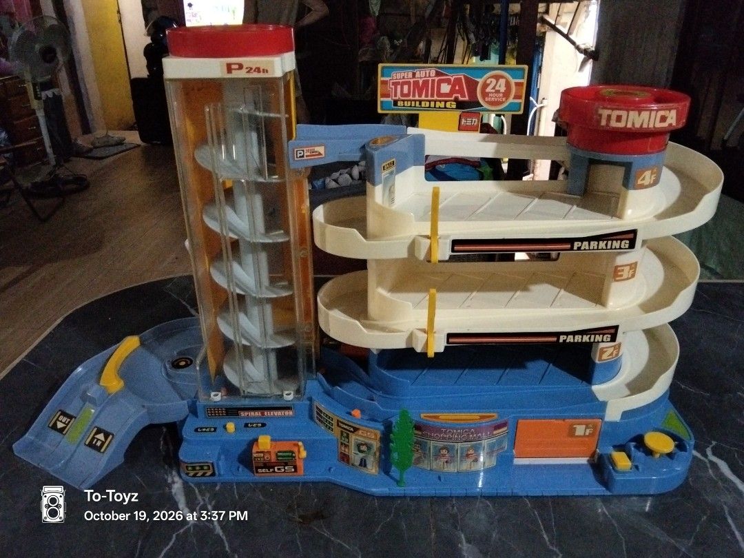 Takara Tomy - Tomica Playset Bundle (Category: Vehicle & Diecast Models) located in Manila. Submitted by totoyz_mkyby (Listing ID 1470872113, Image 3). Description: - Ultimate Takara Tomy bundle for hours of fun - Includes Super Auto Tomica Building, Tomica Mountain Drive, and Plarail station set - Combine car and train tracks to build an epic play city - Perfect gift for kids and collectors - Note: Boxes show minor wear from storage, items insid