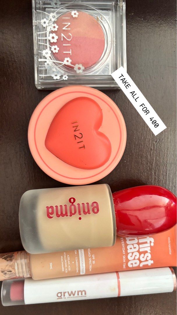 TAKE ALL (5 ITEMS) FOR 400 (Category: Makeup) located in Baguio. Submitted by shynze (Listing ID 1470748562, Image 1). Description: Dropping on Thurday or Friday Maharlika DA.