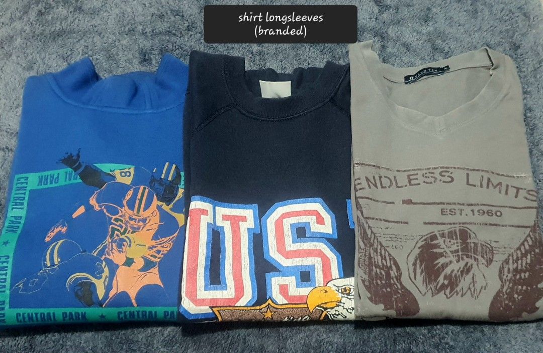 Take all (P200) Branded Long Sleeve Shirts (Category: Longsleeves) located in Castillejos. Submitted by hornets0000 (Listing ID 1470849252, Image 1). Description: long time stock branded longsleeves As-is, sa mga hindi maarte, napakamura na..