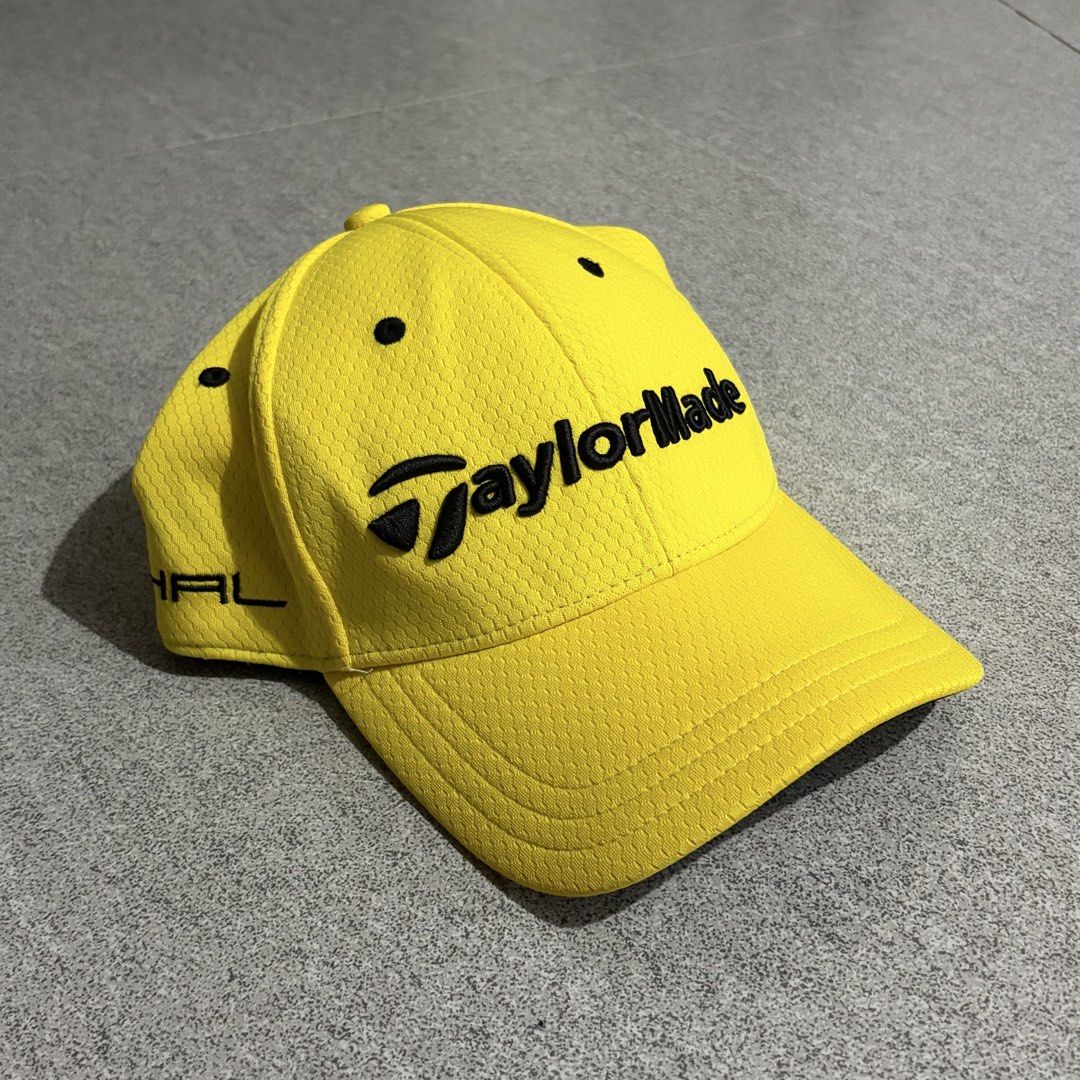 TaylorMade x Adidas Golf Cap (Category: Caps & Hats) located in Talisay. Submitted by re_sell01 (Listing ID 1470753311, Image 3). Description: Adidas TaylorMade Golf Cap Flexfit Size: L-XL Color: Yellow Excellent Condition.