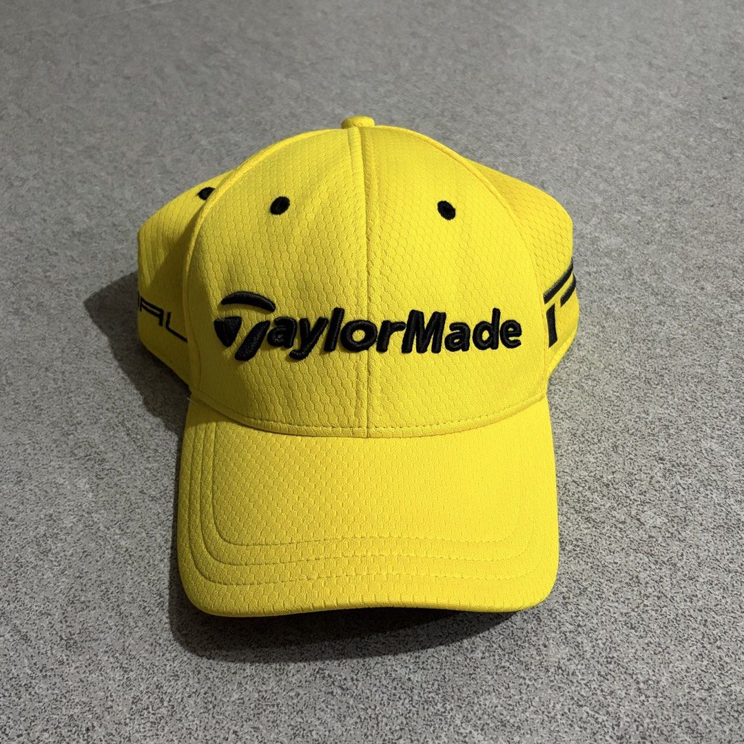TaylorMade x Adidas Golf Cap (Category: Caps & Hats) located in Talisay. Submitted by re_sell01 (Listing ID 1470753311, Image 1). Description: Adidas TaylorMade Golf Cap Flexfit Size: L-XL Color: Yellow Excellent Condition.