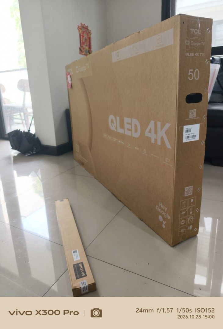 TCL 50V6B (Category: TV) located in Quezon City. Submitted by joshlzhao (Listing ID 1470808497, Image 1). Description: TCL 50V6B Free gift with WM33-75 Hanging rack ！！ Brand New Sealed ！！！ Brand New In Box！！！ Big discount, first come, first served.