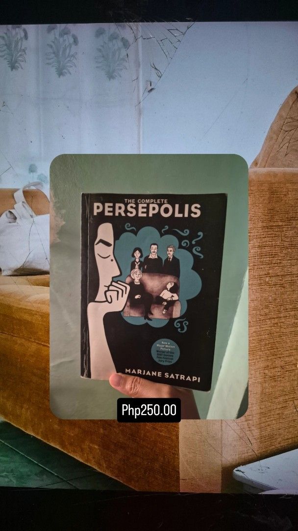The Complete Persepolis by Marjane Satrapi (Category: Storybooks) located in Manila. Submitted by coolrabbit-ee6c1d (Listing ID 1470791107, Image 1). Description: - Title: Persepolis (Graphic Novel Autobiography) by Marjane Satrapi - Plot: A compelling story of growing up during the Islamic Revolution in Iran and later moving to Europe - Format: Paperback edition - Condition: Clean pages with minor shelf wear on the cover edges - Perfect for: Fan