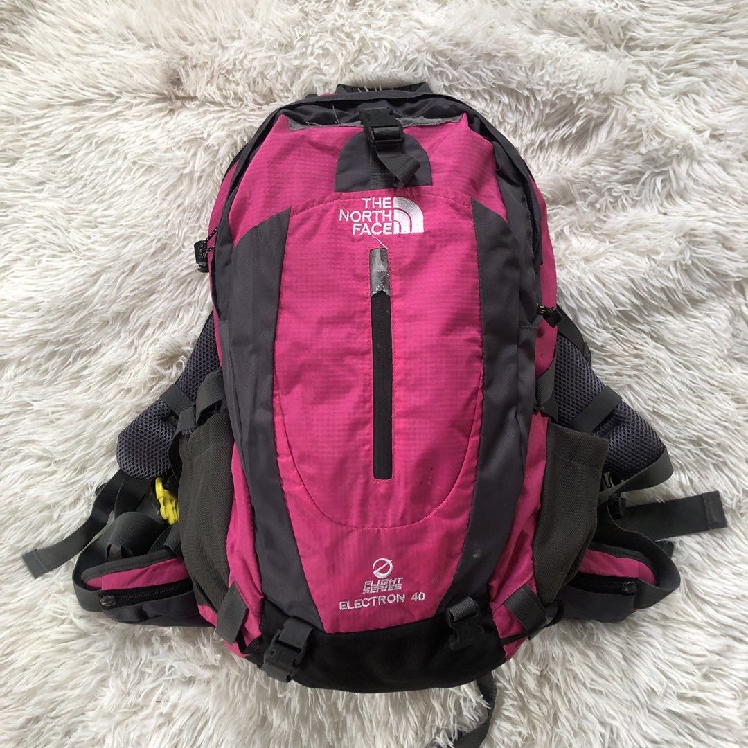 The North Face Electron Pink 40L (Category: Backpacks) located in Dasmarinas. Submitted by cjtan26 (Listing ID 1470909870, Image 1). Description: Forsale The North Face Electron 40L Good Condition Check Details - 1500 Loc Cavite Jnt / Lalamove.