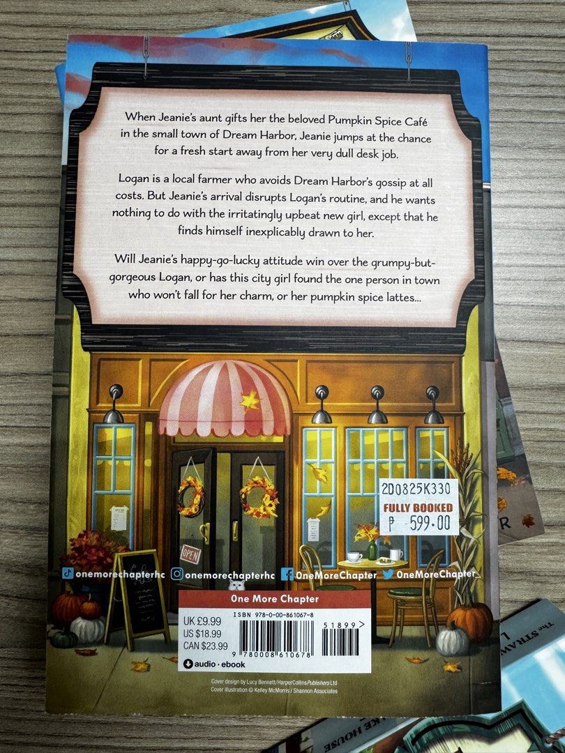 The Pumpkin Spice Cafe - Brand New (Category: Storybooks) located in Makati City. Submitted by makayshoppe (Listing ID 1470928696, Image 2). Description: Brand new The Pumpkin Spice Cafe by Laurie Gilmore, never been used. Originally priced at Php 599 from Fully Booked. Selling for Php 570. .