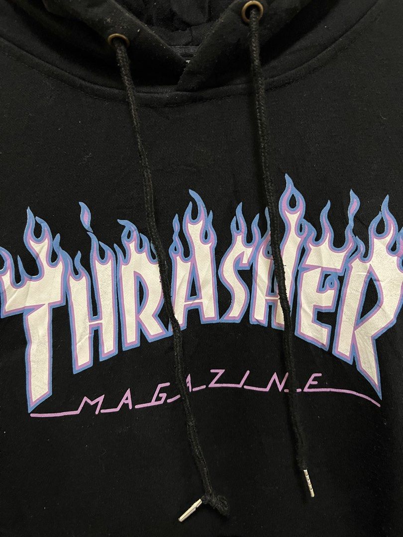 Thrasher Black Hoodie (Category: Coats, Jackets and Outerwear) located in Manila. Submitted by thriftpoint99 (Listing ID 1470817297, Image 2). Description: 23x26 No issue Excellent condition.