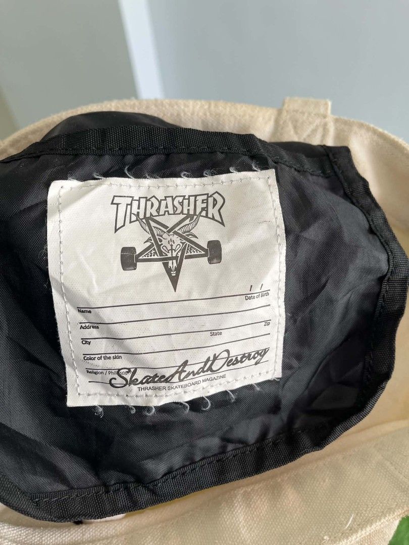 Thrasher Tote Bag (Category: Belt bags, Clutches and Pouches) located in Tayabas. Submitted by renew.revibe (Listing ID 1470824863, Image 3). Description: Thrasher Tote Bag Excellent Condition Need Cleaning Only Auth 14.5W x 16L 400 +SF.