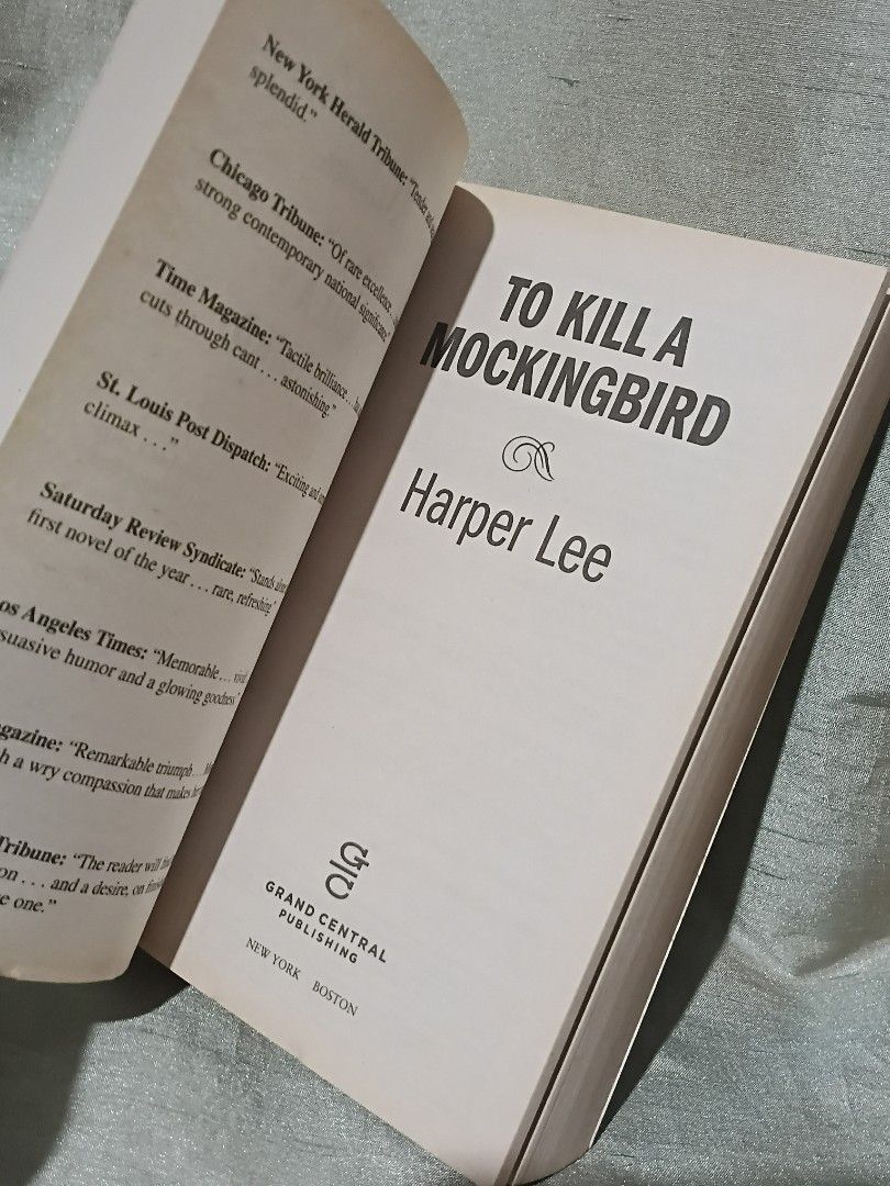To Kill a Mockingbird by Harper Lee Paperback (Category: Storybooks) located in Manila. Submitted by krishna_ayanami (Listing ID 1470853640, Image 3). Description: - Title: To Kill a Mockingbird - Author: Harper Lee - Edition: Grand Central Publishing paperback - Cover: Distinctive illustrated cover art with tree and child silhouettes - Accolades: Pulitzer Prize Winner - Condition: Pages are clean and very readable.