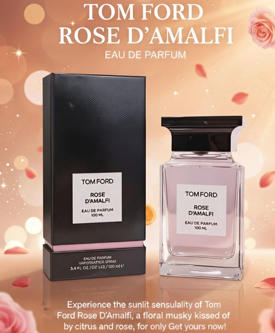 Tom ford rose d amalfi eau de parfum (Category: Fragrance & Deodorants) located in Quezon City. Submitted by neomieperfumeshop (Listing ID 1470779053, Image 1). Description: .