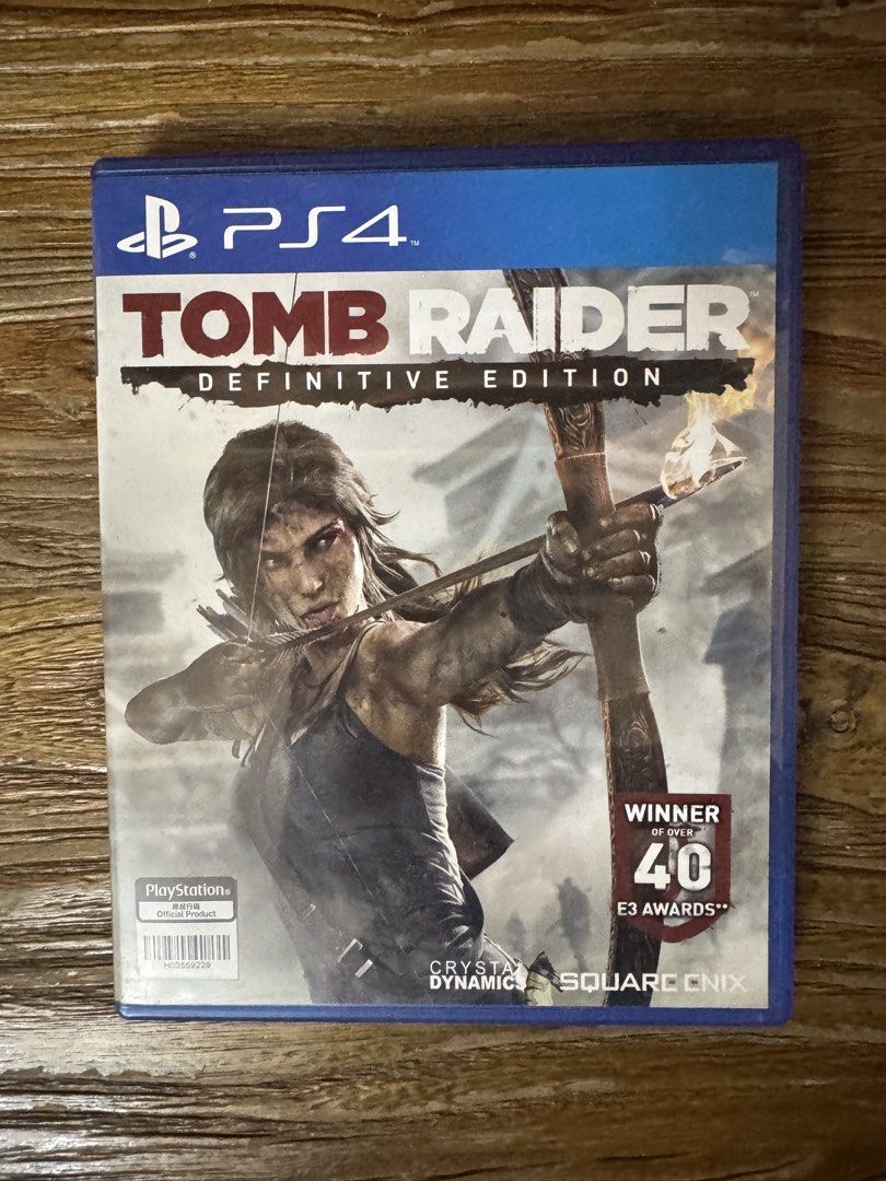 Tomb Raider Definitive Edition PS4 Game (Category: PlayStation) located in Las Pinas. Submitted by emdjss (Listing ID 1470811711, Image 1). Description: - Title: Tomb Raider Definitive Edition for PlayStation 4 - Publisher/Developer: Square Enix and Crystal Dynamics - Condition: Includes original case and game disc - Language: Supports both English and Chinese - Features: Stunning graphics and immersive action-adventure gameplay .