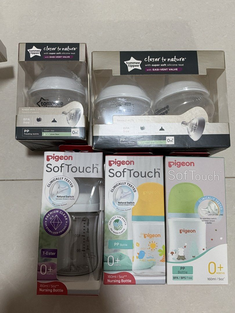 Tommee Tippee and Pigeon Baby Bottles Assorted, Babies & Kids, Nursing ...