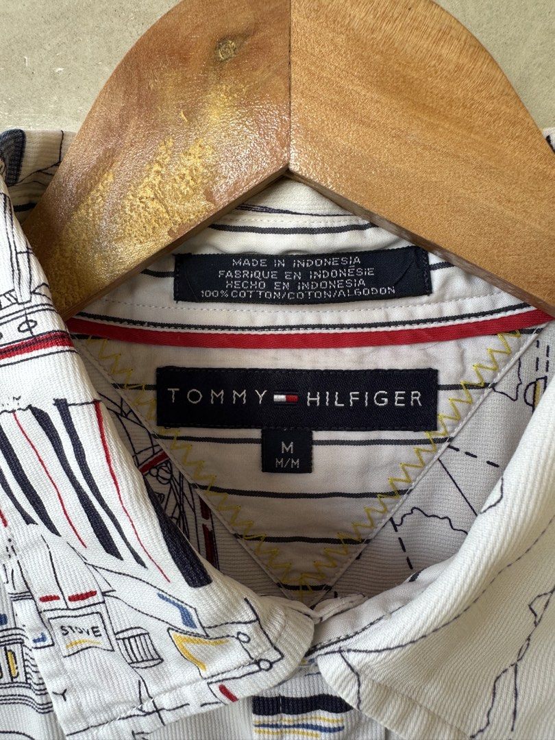 TOMMY HILFIGER - AOP Sailing Button Up Polo (Category: Tshirts & Polo Shirts ) located in Cavite. Submitted by second_story_ph (Listing ID 1470827695, Image 3). Description: TOMMY HILFIGER - AOP Sailing Button Up Polo Size: Medium Dimension: 23.5” Width / 29.5” Length Condition: Excellent to New.