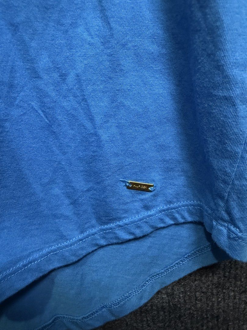 Tommy Hilfiger Blue Polo Shirt (Category: Blouses) located in Baguio. Submitted by thriftcoded_2600 (Listing ID 1470863722, Image 3). Description: - Brand: Tommy Hilfiger - Size: M - Excellent Condition Needs wash - Authentic - 18x26.