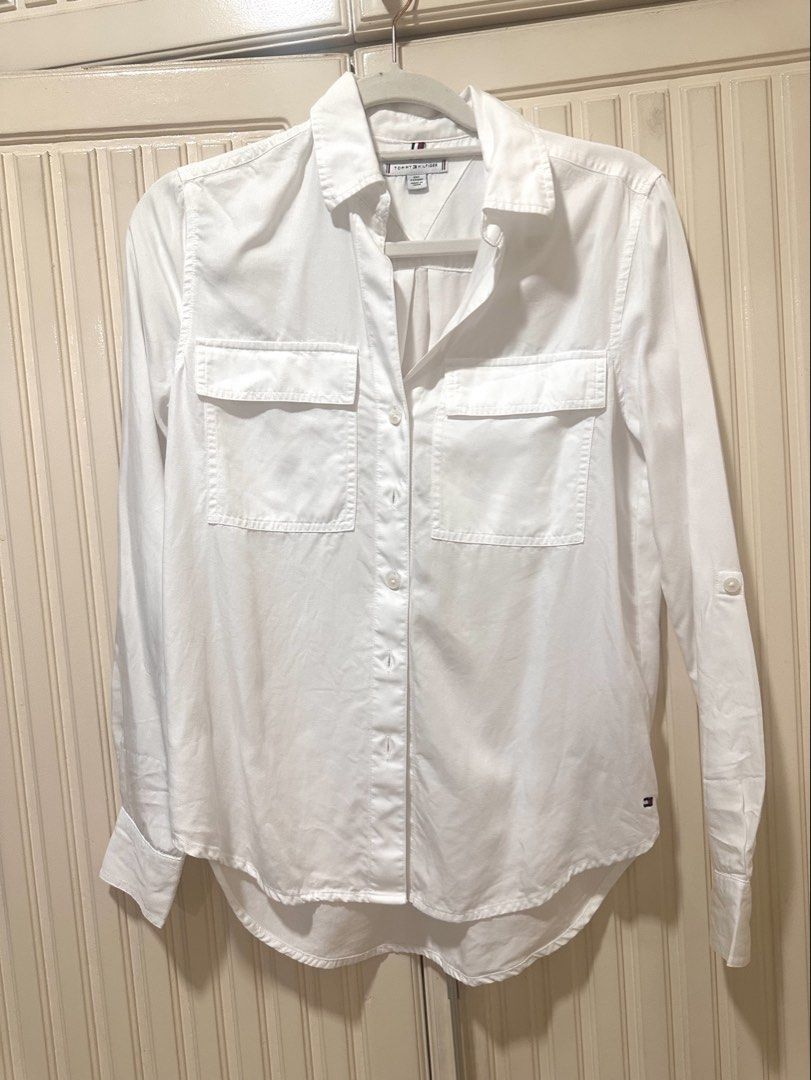 Tommy Utility Shirt (Category: Shirts) located in Quezon City. Submitted by aurora.borealis.11 (Listing ID 1470757490, Image 3). Description: Used once, no flaws. Size XXS, runs big. Fits up to Small. Imported (US)..