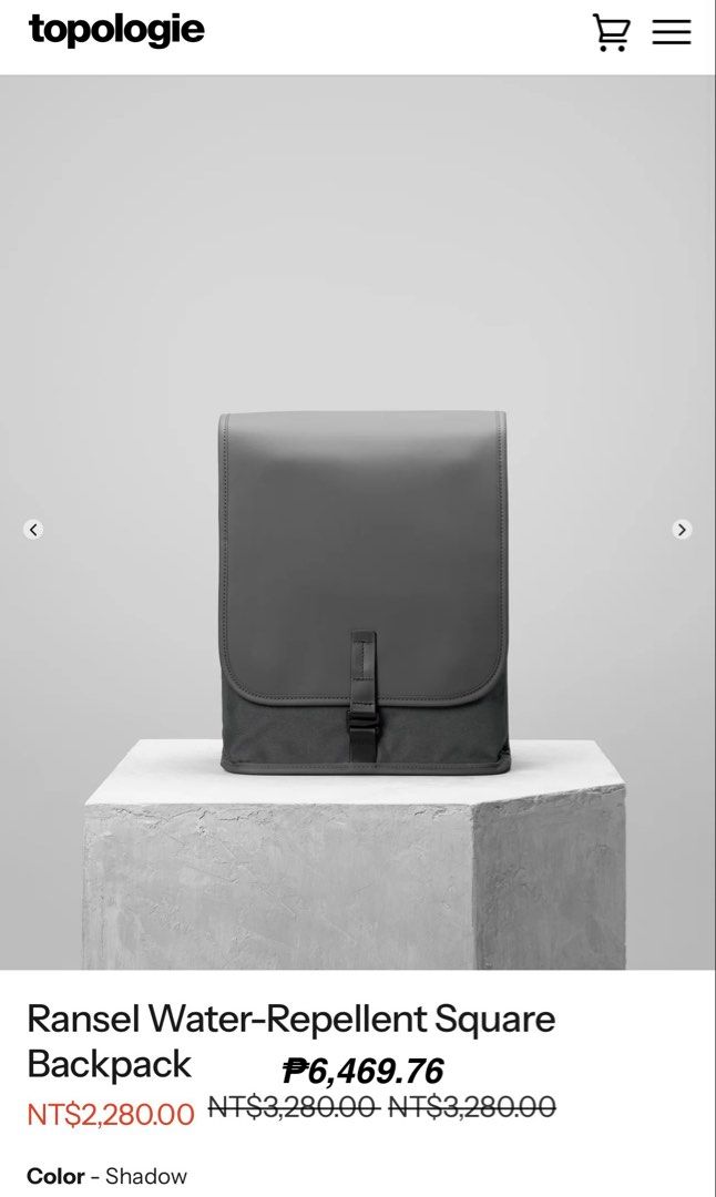 TOPOLOGIE Ransel Backpack (Category: Backpacks) located in Bauang. Submitted by thriftypockets92 (Listing ID 1470929957, Image 3). Description: .