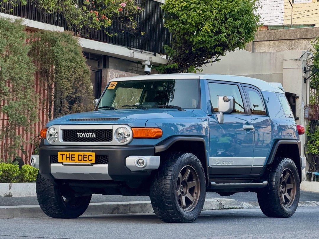 Toyota FJ Cruiser (Category: Used Cars) located in Manila. Submitted by quality_cars (Listing ID 1470805134, Image 2). Description: FOR SALE - Guaranteed Best Buy! ✅ Brand: Toyota Model: FJ Cruiser Year Model: 2016 Model Transmission: Automatic Color: Smoky Blue Fuel Type: Gas Mileage: 74k (Casa Maintained) Ending Plate: “6” Wednesday Coding MY SELLING PRICE: 1.710m Negotiable Trade In Ok, Financing Ok VLF Rays Mags Toyo Tyres Ridemax Suspensions