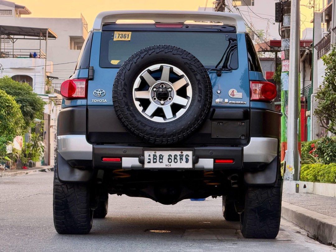 Toyota FJ Cruiser (Category: Used Cars) located in Manila. Submitted by quality_cars (Listing ID 1470805134, Image 3). Description: FOR SALE - Guaranteed Best Buy! ✅ Brand: Toyota Model: FJ Cruiser Year Model: 2016 Model Transmission: Automatic Color: Smoky Blue Fuel Type: Gas Mileage: 74k (Casa Maintained) Ending Plate: “6” Wednesday Coding MY SELLING PRICE: 1.710m Negotiable Trade In Ok, Financing Ok VLF Rays Mags Toyo Tyres Ridemax Suspensions