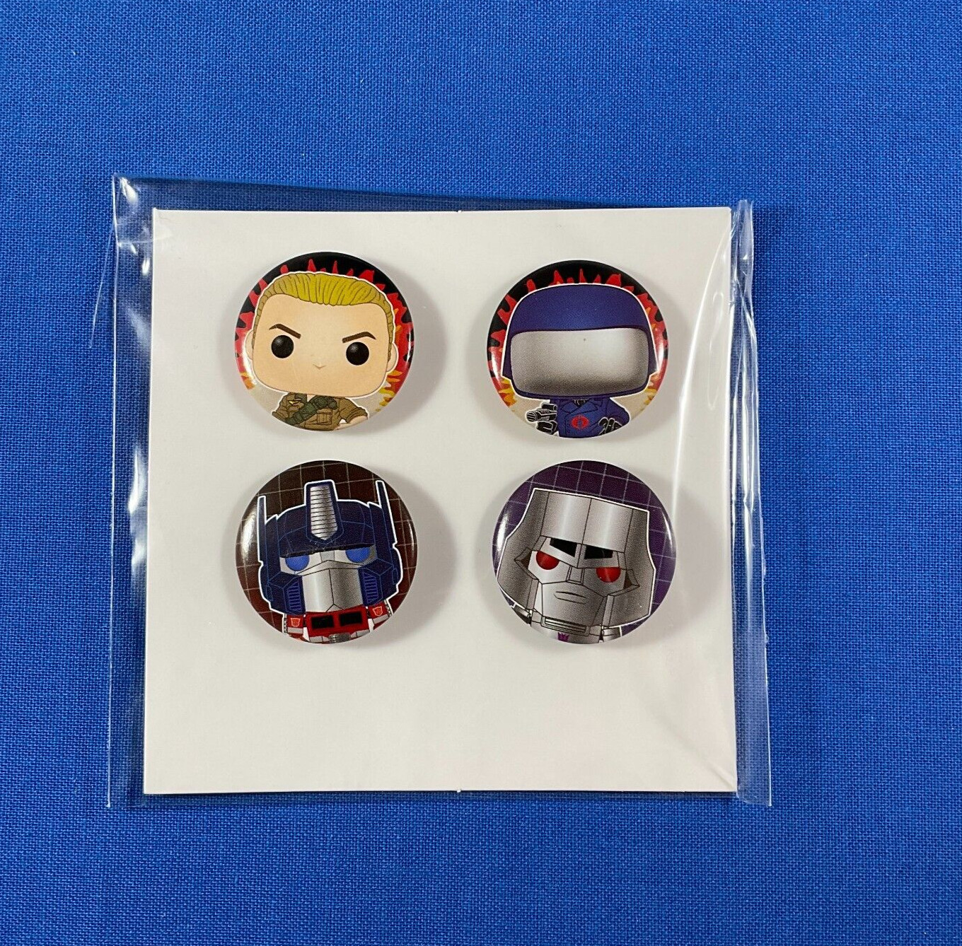 Transformers vs GI Joe Pin Set Official Hasbro Funko Lunch Box POP ...