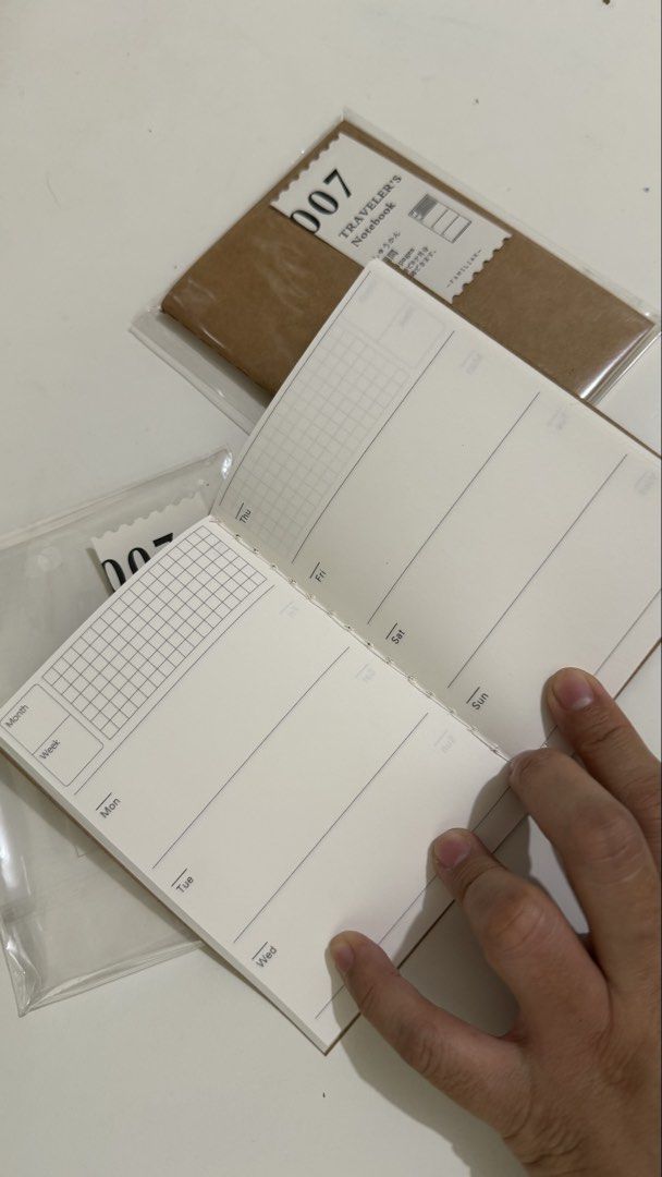 TRAVELER'S NOTEBOOK Passport Size Inserts (Category: Stationery & School Supplies) located in Rizal. Submitted by artandjournals (Listing ID 1470769450, Image 3). Description: Just opened, unused, unless stated otherwise Sticker Release (Pink) - ₱350 Weekly Set of two (Undated) - ₱120 005 Lightweight Paper (No packaging) - ₱150 Kraft (With pen test at back) - ₱30 MOP: Gcash.