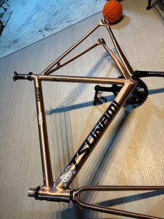 Tsunami SNM100 Rose Gold Track Bike Frame, Sports Equipment, Bicycles ...