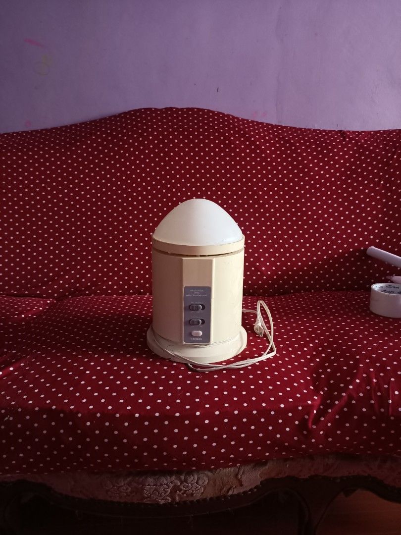 Twinbird Air Cleaner with Night Sensor Light (Category: Air Purifiers & Dehumidifiers) located in Taguig. Submitted by grandfish_55ab5c (Listing ID 1470821673, Image 1). Description: - Authentic Twinbird Air Cleaner (Model AC-178), Made in Japan - Compact size, perfect for small spaces, dorms, or bedrooms - Built-in night sensor light function for added convenience - Easy-to-use front control switches for light and air cleaning - Runs on 100V pow