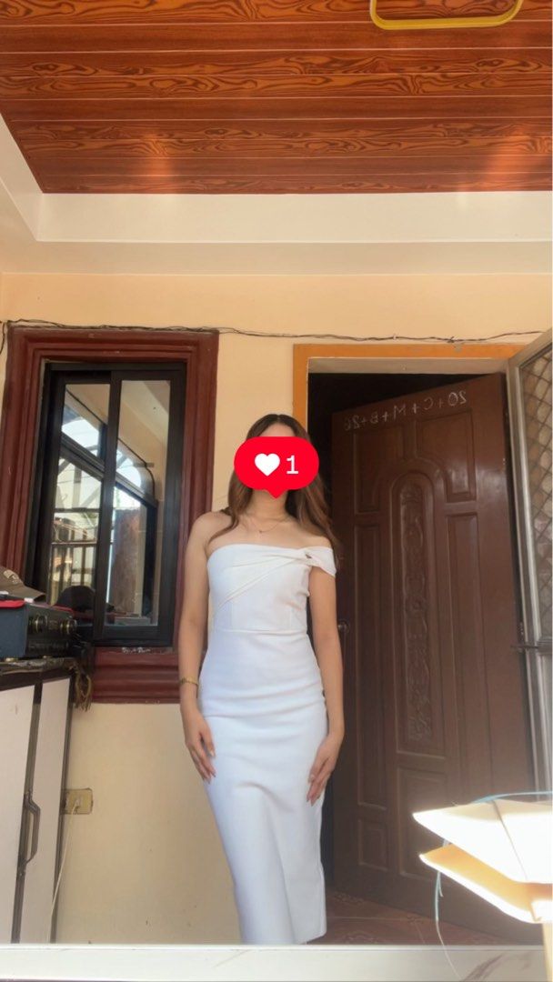 Twist Front One Shoulder Split Back Midi Bodycon Cocktail Dress (Category: Dresses) located in Manila. Submitted by brightearth-e38b (Listing ID 1470895359, Image 3). Description: SELLING MY GRADUATION DRESS. PHP 500 ▪️ bought for 1K ▪️ fit xs to small body frame ▪️out of stock from shein ▪️used once 📍Botolan, Zambales .