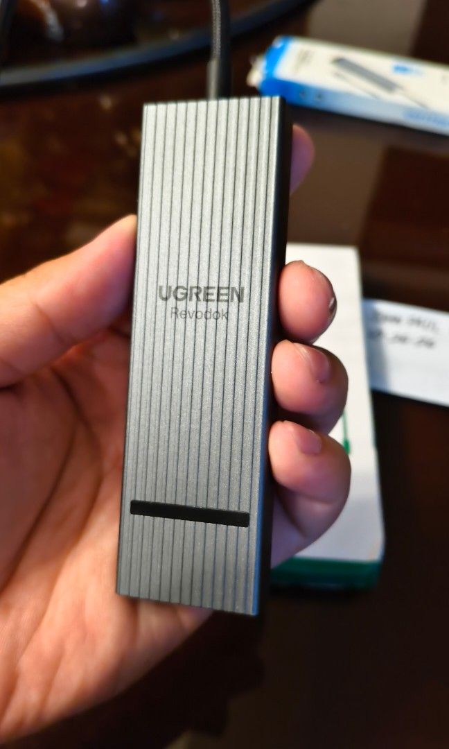 Ugreen Revodok USB Hub (Category: Cables & Adaptors) located in Bamban. Submitted by jpthrift_90210 (Listing ID 1470861235, Image 1). Description: Ugreen Revodok 6-in-1 USB Hub Type-C NO ISSUE Condition: Bnew, opened for testing only Loc: Bamban, Tarlac Meetup or Shipping.