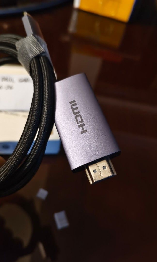 Ugreen Type-C to HDMI Cable (Category: Cables & Adaptors) located in Bamban. Submitted by jpthrift_90210 (Listing ID 1470881885, Image 2). Description: Ugreen Type-C to HDMI Cable With Charging port for input device 2 meter cable NO ISSUE Condition: Bnew, opened for testing only Loc: Bamban, Tarlac Meetup or Shipping.