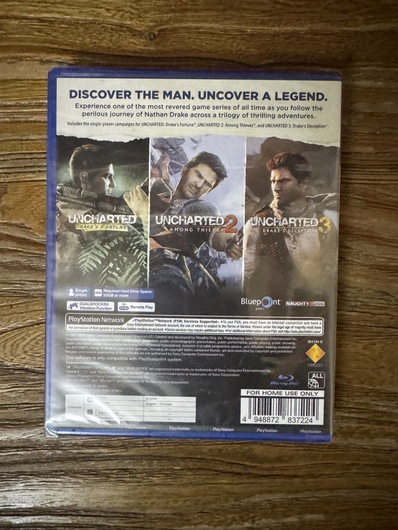 UNCHARTED The Nathan Drake Collection PS4, Video Gaming, Video Games ...