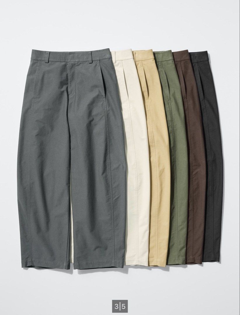 Uniqlo barrel leg pants size large (Category: Jeans) located in Manila. Submitted by secondsnuggle (Listing ID 1470807347, Image 2). Description: Used once can pass as new 30-32 waistline .
