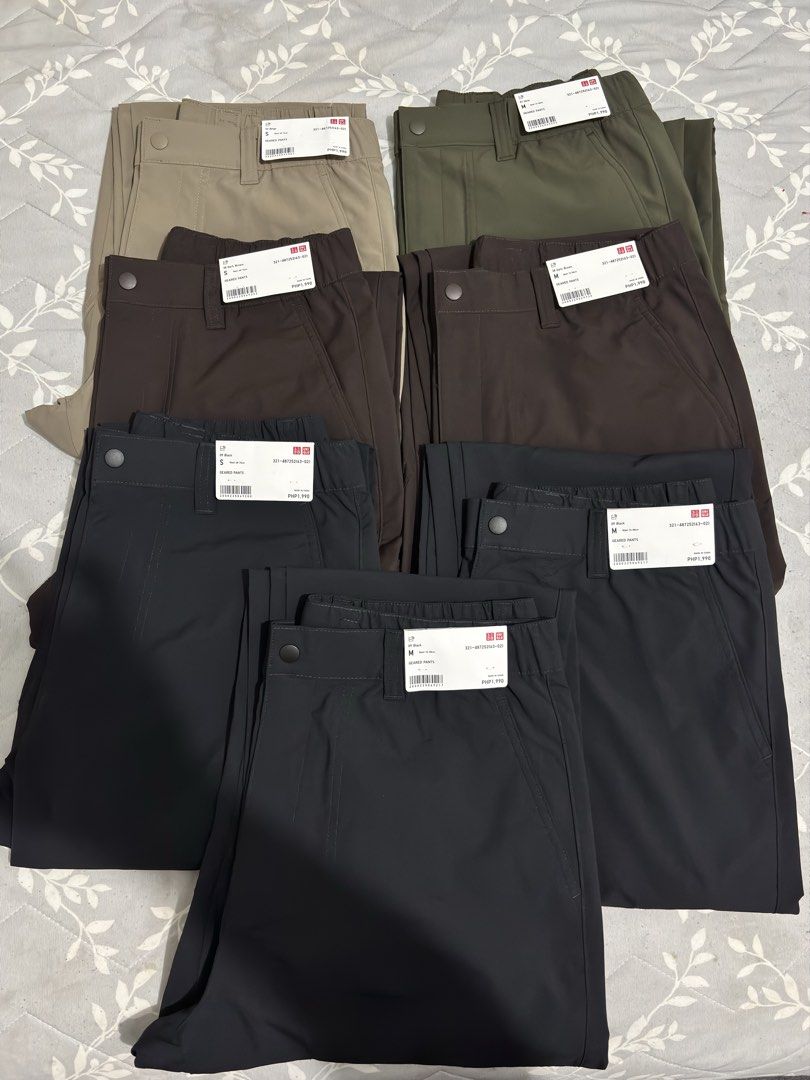 Uniqlo Geared Pants (Category: Joggers) located in Manila. Submitted by secret.racks (Listing ID 1470869776, Image 1). Description: Uniqlo Geared Pants Brandnew & Below SRP! Black - Small & Medium Dark Brown - Small & Medium Beige - Small Olive - Medium .