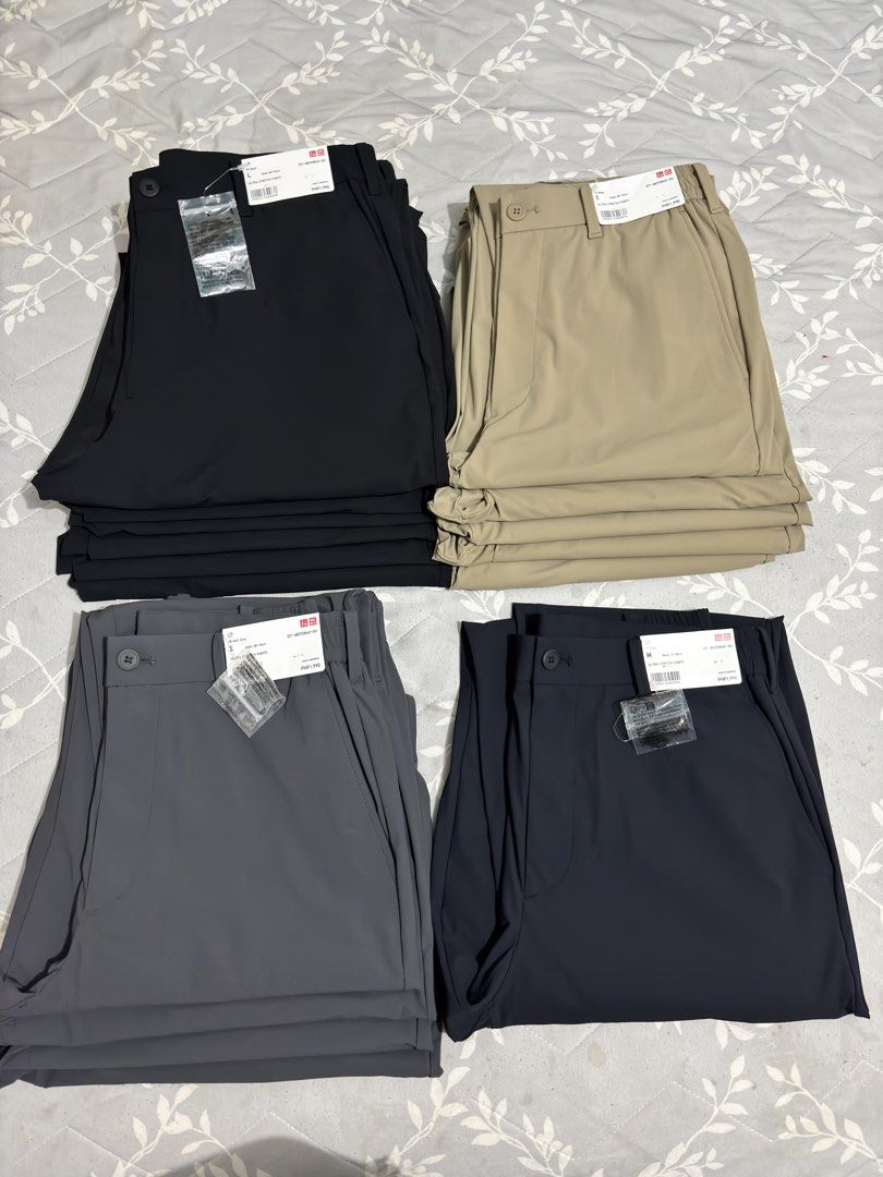 Uniqlo Ultra Stretch Pants (Category: Trousers) located in Manila. Submitted by secret.racks (Listing ID 1470865149, Image 1). Description: Uniqlo Ultra Stretch Pants Brandnew & Below SRP! Beige - Small, Medium & Large Black - Medium & Large Dark Gray - Small, Medium & Large Navy - Medium.