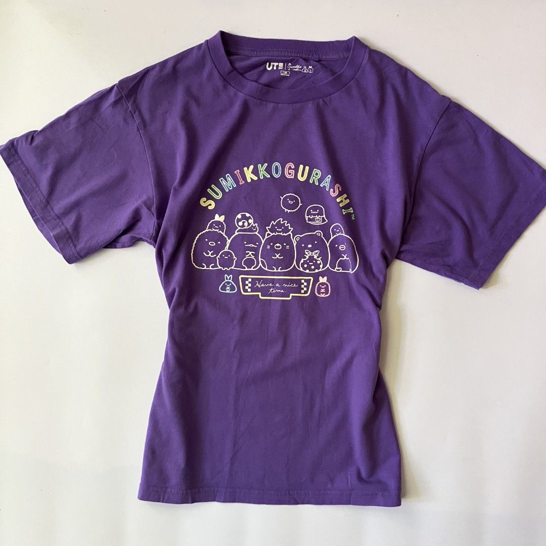 🌼Uniqlo UT Sumikkogurashi graphic tee • small - medium (Category: Shirts) located in Cagayan de Oro. Submitted by capybara.co.ph (Listing ID 1470805022, Image 1). Description: small - medium L23 B32 - 40 🌺 mine ₱149 | grab ₱199 💓 lock ₱219 ꒰১ ໒꒱ eob will be on Thursday, Oct 29 8PM ꒰১ ໒꒱ payment deadline will be on Friday, Oct 30 ꒰১ ໒꒱ shipping will be on Saturday Tysm °❀.ೃ࿔.