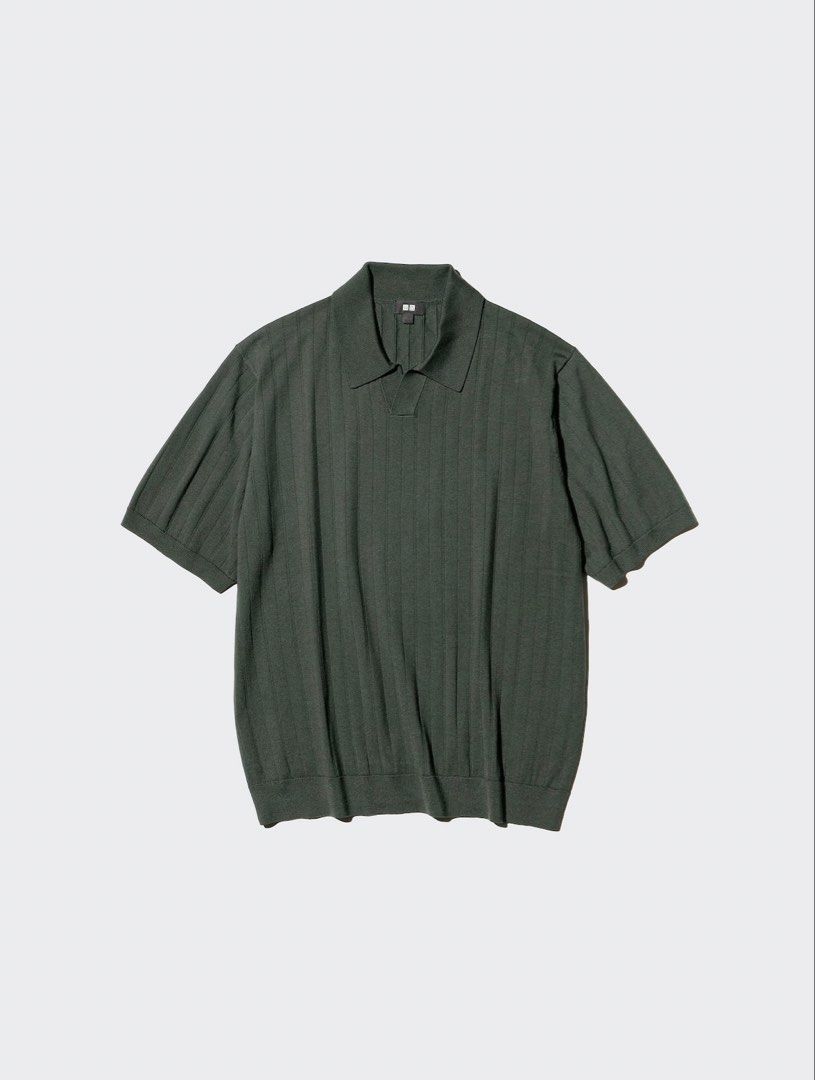 Uniqlo Washable Knitted Skipper Polo (Category: Tshirts & Polo Shirts ) located in Manila. Submitted by secret.racks (Listing ID 1470870476, Image 3). Description: Uniqlo Washable Knitted Skipper Polo Brandnew & Below SRP! Medium - Dark Green XL - Brown.