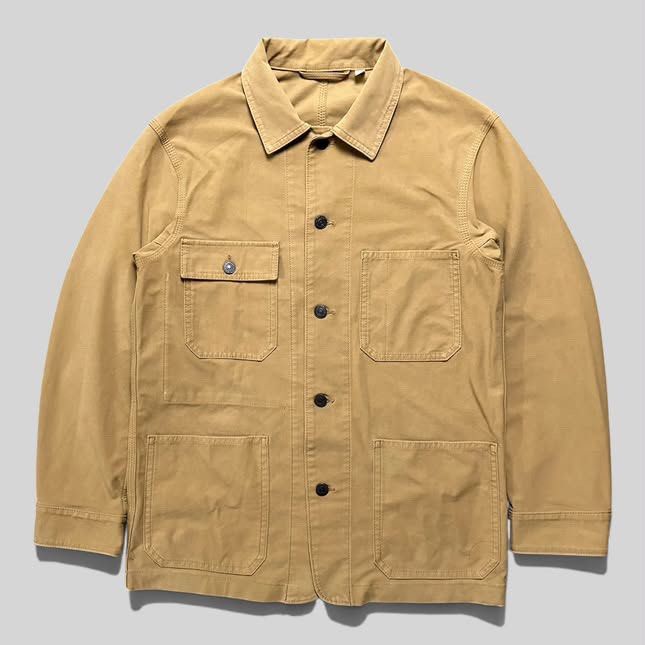 Uniqlo Washed Utility Chore Jacket (Category: Coats, Jackets and Outerwear) located in Zamboanga. Submitted by swayporgy (Listing ID 1470860811, Image 1). Description: Measurements: (inches) Width: 19.5’ Length: 27.5’ Shoulder: 18 Sleeve length: 15’.