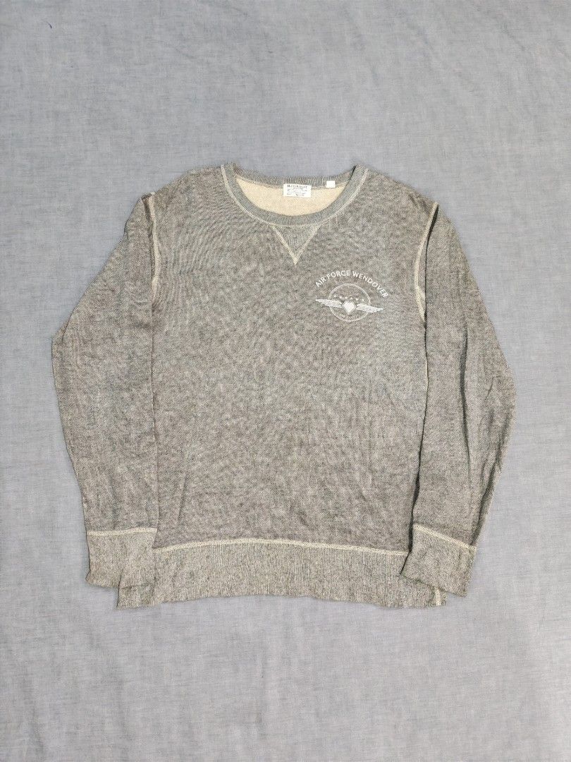 USAF sweatshirt as pack (Category: Coats, Jackets and Outerwear) located in Baguio. Submitted by used_clothing2600 (Listing ID 1470840307, Image 2). Description: Selling as pack USAF sweatshirt Gray size medium verygood condition W - 19.5 L - 27 Blue size medium verygood condition W - 20.5 L - 25.5 P 800.