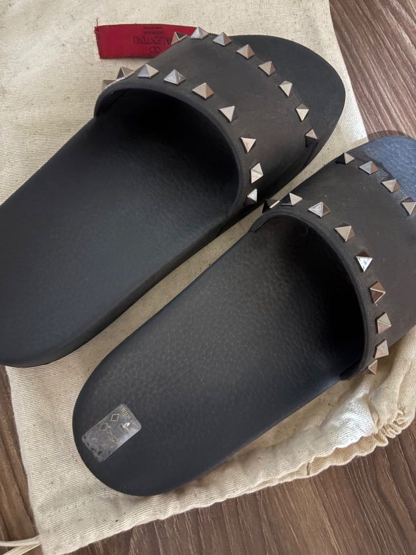Valentino Garavani Rockstud (Category: Slippers and slides) located in Bocaue. Submitted by epiccat_2d2335 (Listing ID 1470859037, Image 2). Description: 100% Original and Brand New (Never Used) with Dustbag and Carecard. Made in Italy.