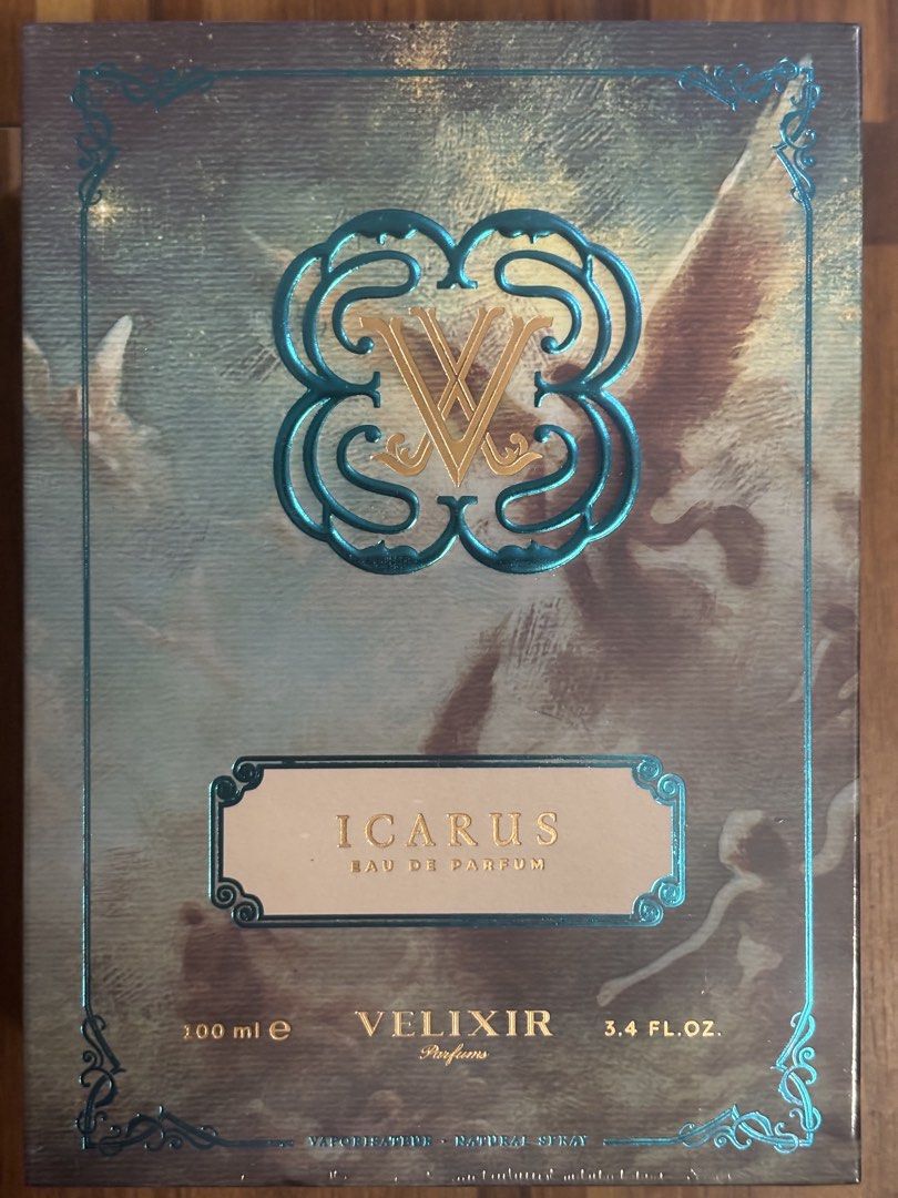 Velixir Icarus (Category: Fragrance & Deodorants) located in Mandaluyong City. Submitted by slntslph (Listing ID 1470899314, Image 1). Description: For Sale / Selling: Velixir Icarus BNIB (sealed) Legit / Authentic / Original Money Back Guaranteed if proven Fake Mandaluyong Pickup Lalamove / LBC / J&T available Can do shipping at buyers expense IG: @silentsoleph.