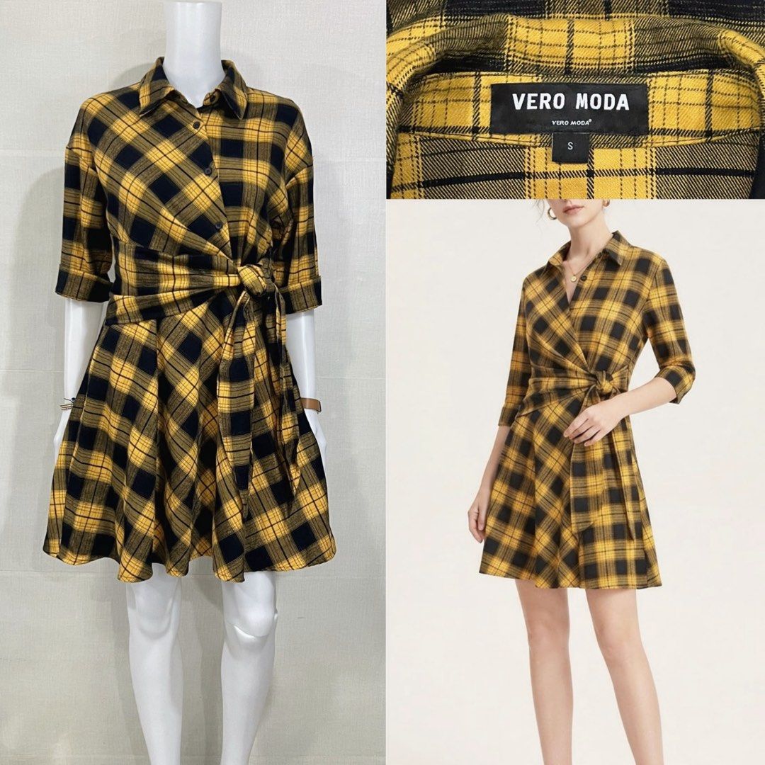 Vero Moda Check Dress (Category: Dresses) located in Cebu City. Submitted by kei.flmn (Listing ID 1470851328, Image 1). Description: 📌PLEASE READ BEFORE MAKING AN OFFER Excellent Condition (No issues) Size:Fits Medium (M) - [x] Flat Lay Measurements (in inches): - [x] Bust: 36” | Waist: 30” - [x] Length Reference: Mannequin Height : 5’4” (First-come, first-served basis) Due to an increased number of joy reservers and fake buyers, offers will onl