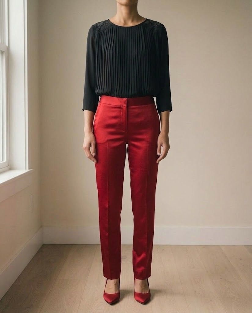 VERO MODA PLEATED BLACK BLOUSE TOP (Category: Blouses) located in Marikina City. Submitted by minimalistmanila (Listing ID 1470801583, Image 2). Description: .