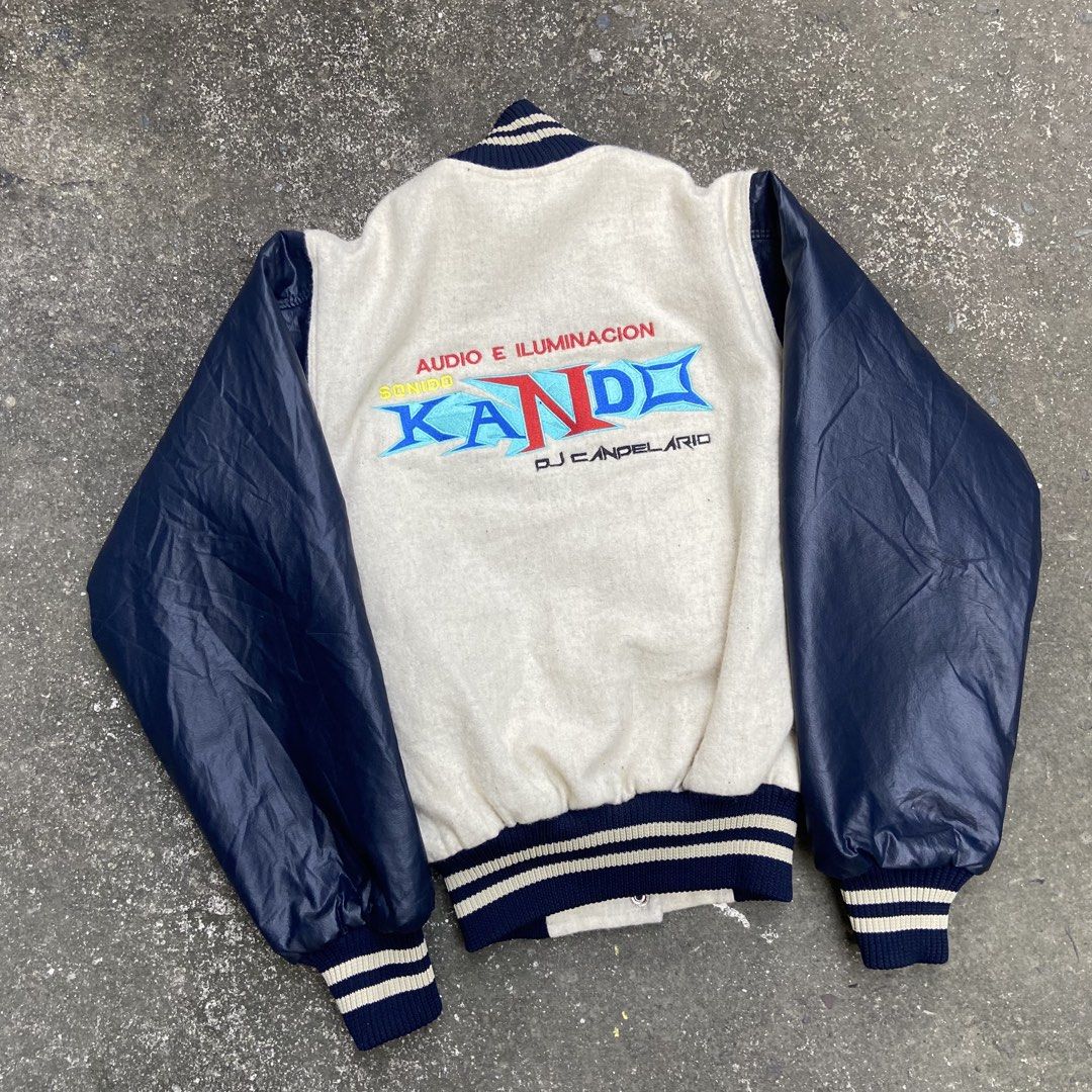 Vintage 1980’s DJ Wool & Leather Varsity Jacket (Category: Coats, Jackets and Outerwear) located in Angeles City. Submitted by eriellynngotvintage (Listing ID 1470839850, Image 2). Description: 19x22.5 Fits S-M 1980’s VARSITY JACKET!!!!. See photo for details 1900 Angeles City Pampanga.