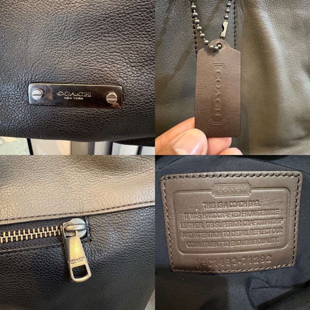 Vintage Coach Bag (Category: Luxury Bags & Wallets) located in Echague. Submitted by jake_rc (Listing ID 1470755219, Image 3). Description: Vintage Coach Bag 18 x 14.5 x 2.5 Leather Issue: scratch/edge paint cracks (see photos) Price 980 plus SF.