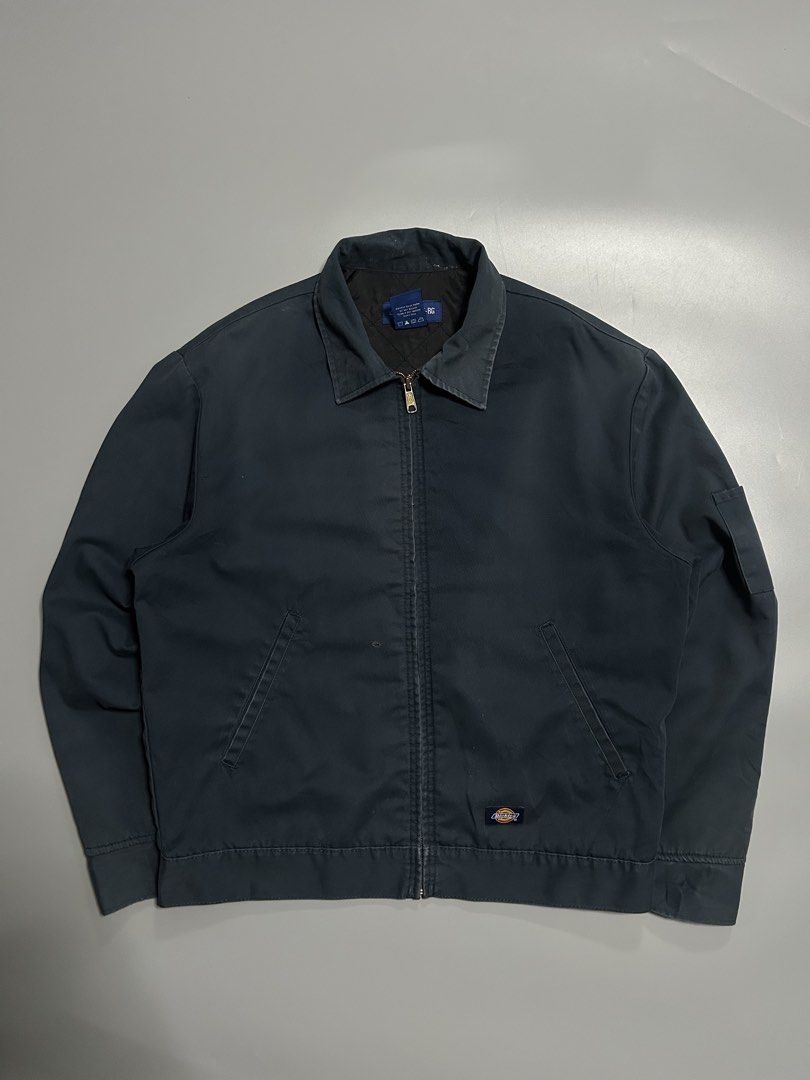 Vintage dickies harrington eisenwear (authentic) (Category: Coats, Jackets and Outerwear) located in Trece Martires City. Submitted by flip_flips (Listing ID 1470894669, Image 1). Description: Vintage dickies harrington eisenwear (authentic) -Dimes: 24 width 27 length -Good vintage condition -9/10 color rate -issue: good fade, hole on right pocket.