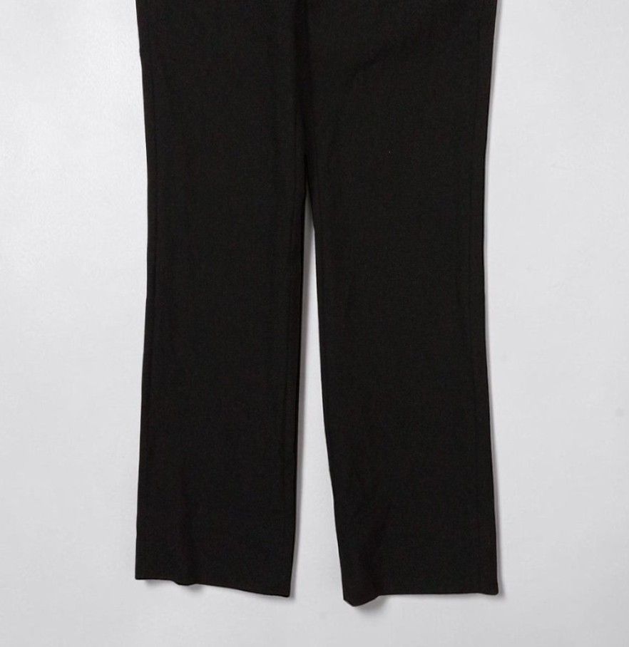 Vintage Helmut Lang Wool Trouser (Category: Other Bottoms) located in Manila. Submitted by grmnts_frmthe_slmz (Listing ID 1470843780, Image 3). Description: Simple black trousers. Tailored cut with belt loops. Zipper pull stamped with Elite. Standard straight leg style, easy to match with any top for work or casual outings. Fabric is clean and solid black. HELMUT LANG BY ALEXANDER MCQUEEN WOOL TROUSER Sizes: Small to Medium (38) Dimes: 13 inches,